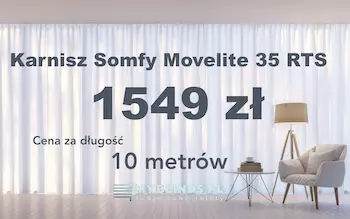 Karnisz somfy movelite 10 metrów cena Warszawa